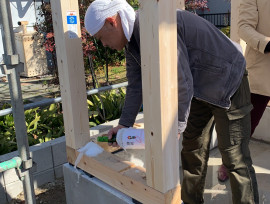 青空の中、上棟です!